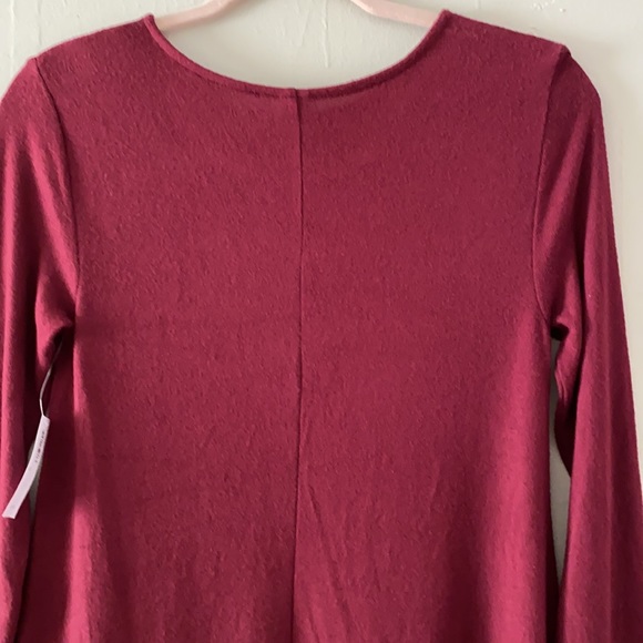 NWT Old Navy XS long-Sleeve Sweater Dress, Fit ‘n Flare, Burgundy SUPER SOFT!! - Picture 7 of 14